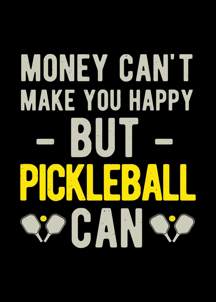 'Pickleball Funny Quote' Poster by Visualz Displate