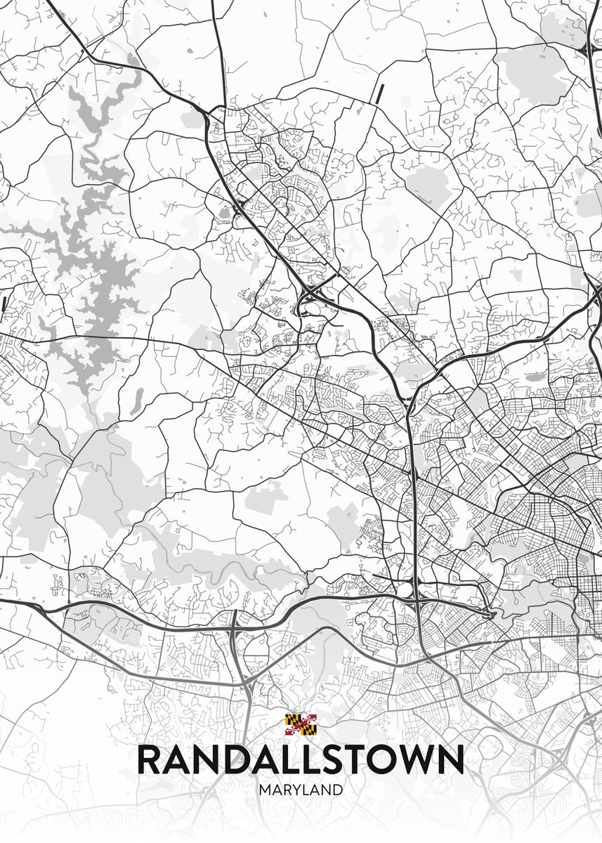 'Randallstown MD' Poster by IMR Designs Displate