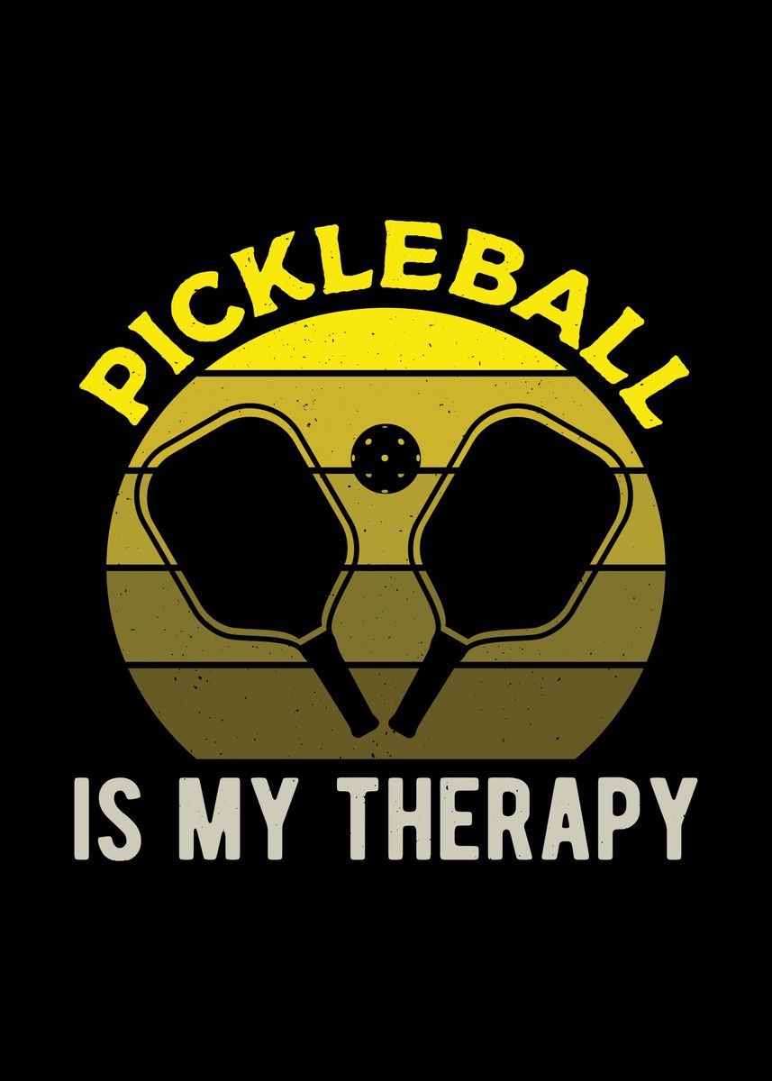 'Pickleball Funny Quote' Poster by Visualz Displate
