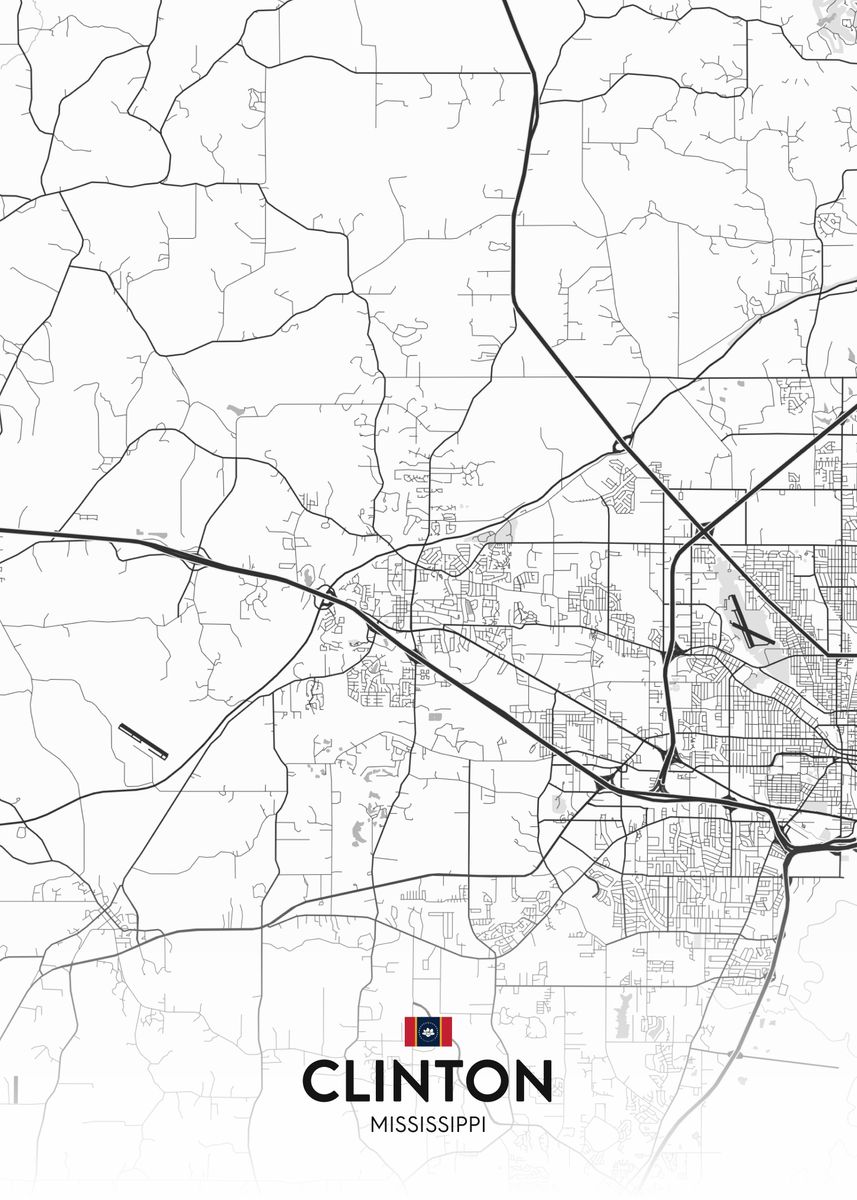 'Clinton MS' Poster by IMR Designs Displate