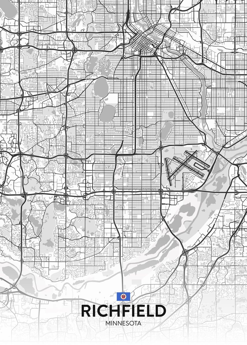 'Richfield MN' Poster by IMR Designs Displate