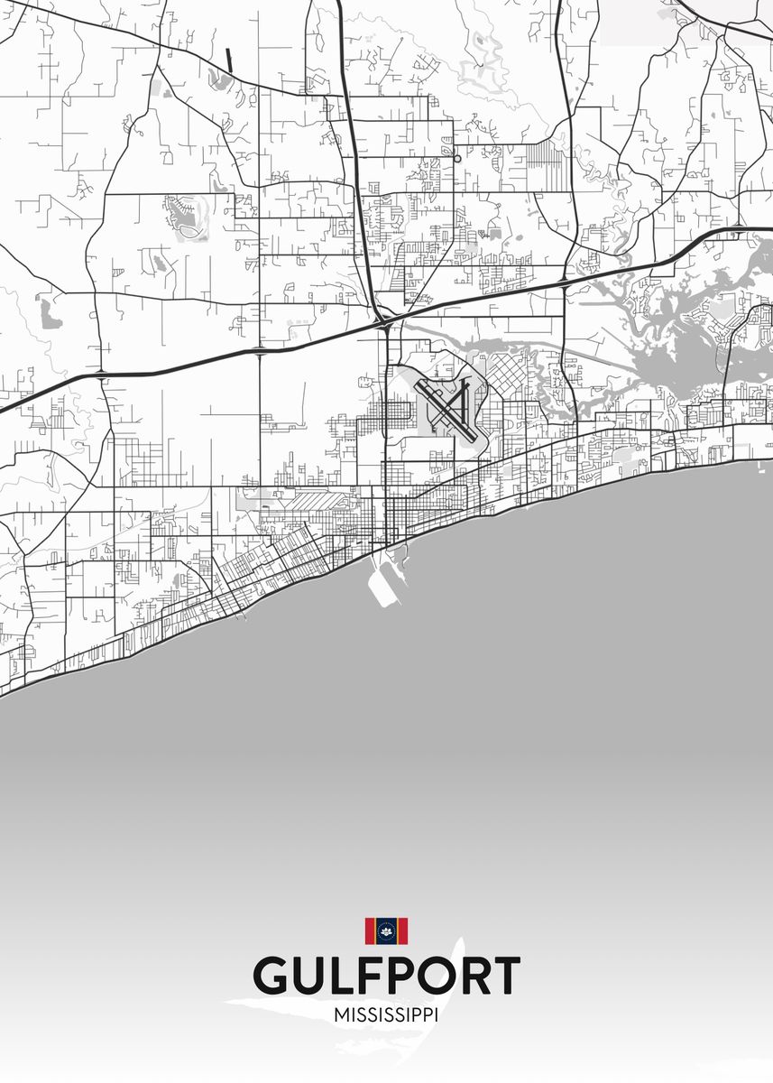 'Gulfport MS' Poster by IMR Designs | Displate