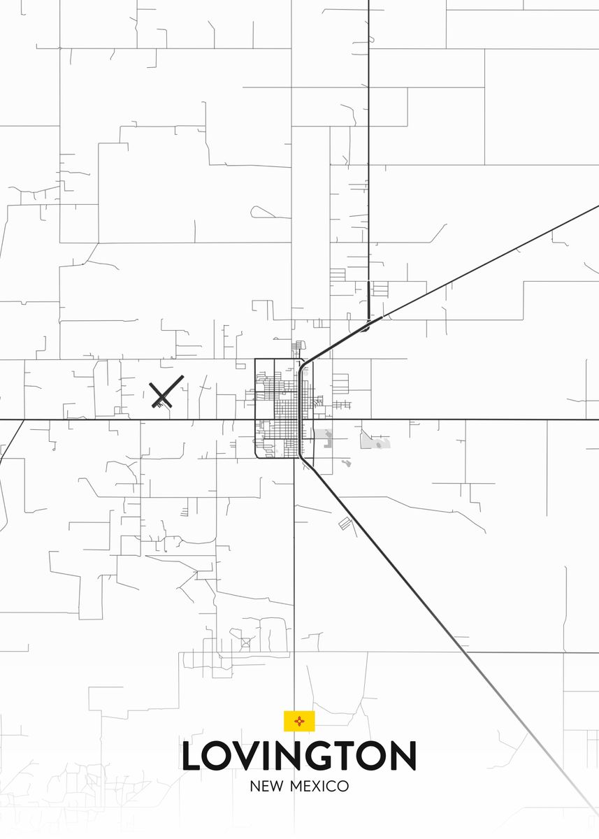 'Lovington NM' Poster by IMR Designs Displate