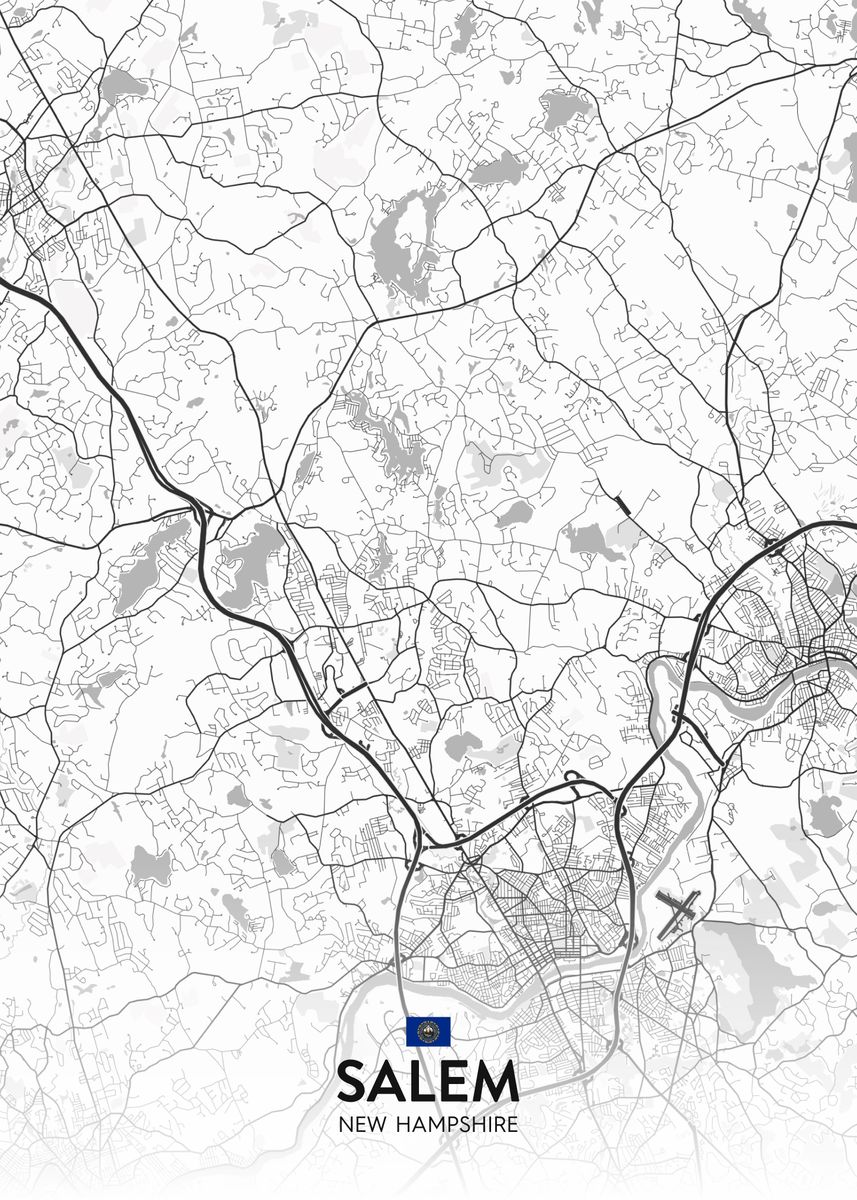 'Salem NH' Poster by IMR Designs Displate