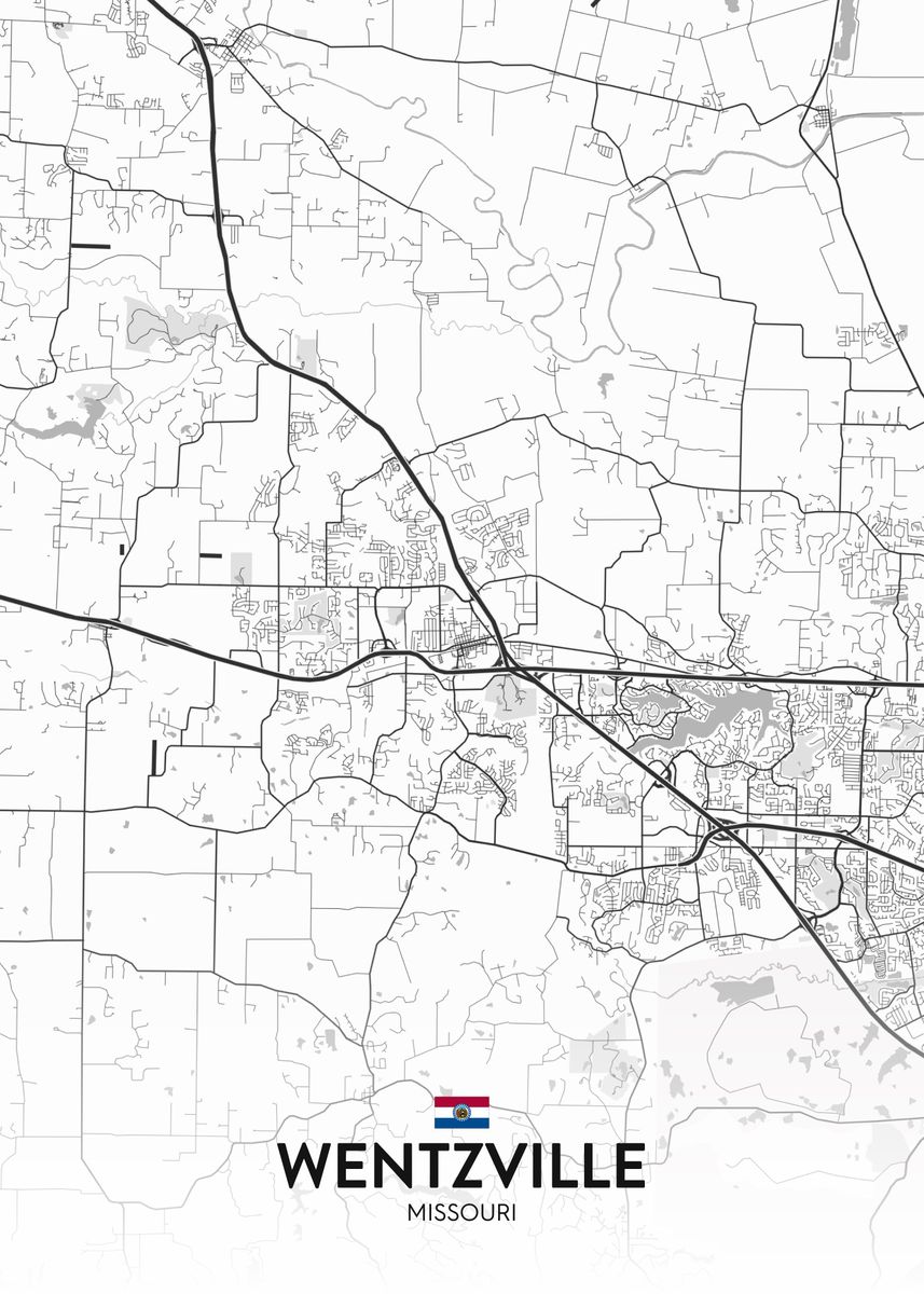 'Wentzville MO' Poster by IMR Designs Displate