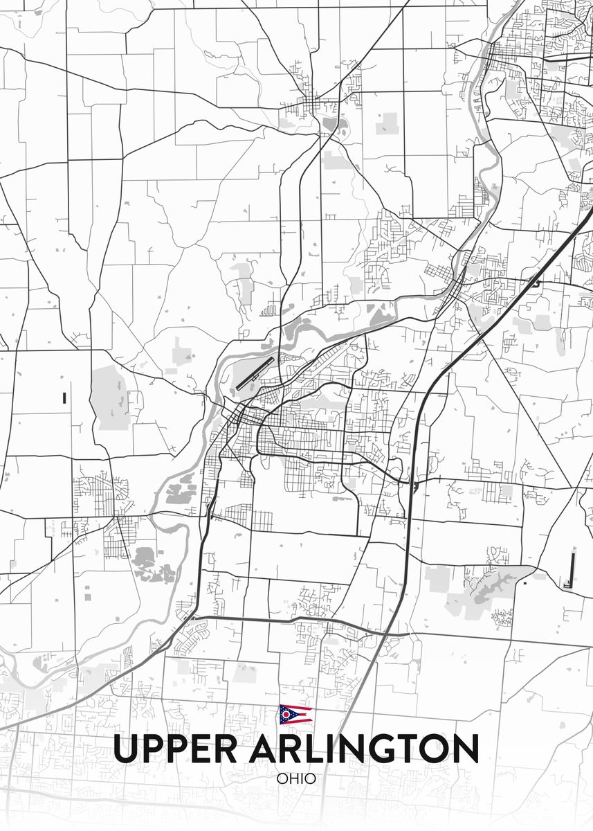 'Upper Arlington OH' Poster by IMR Designs Displate