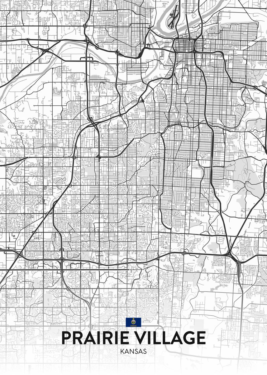 'Prairie Village KS' Poster by IMR Designs Displate