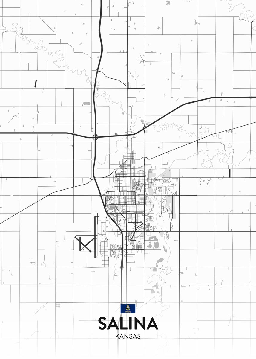 'Salina KS' Poster by IMR Designs Displate