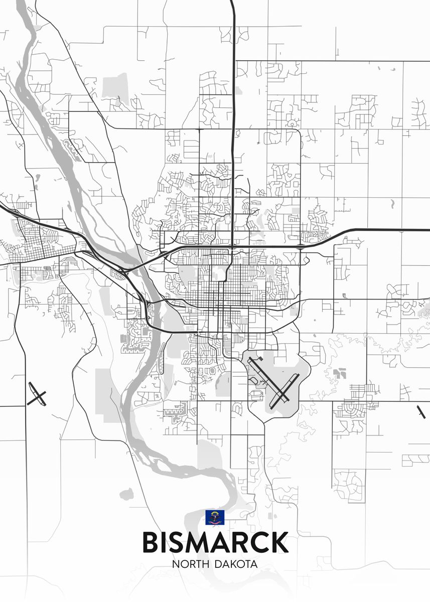 'Bismarck ND' Poster by IMR Designs Displate