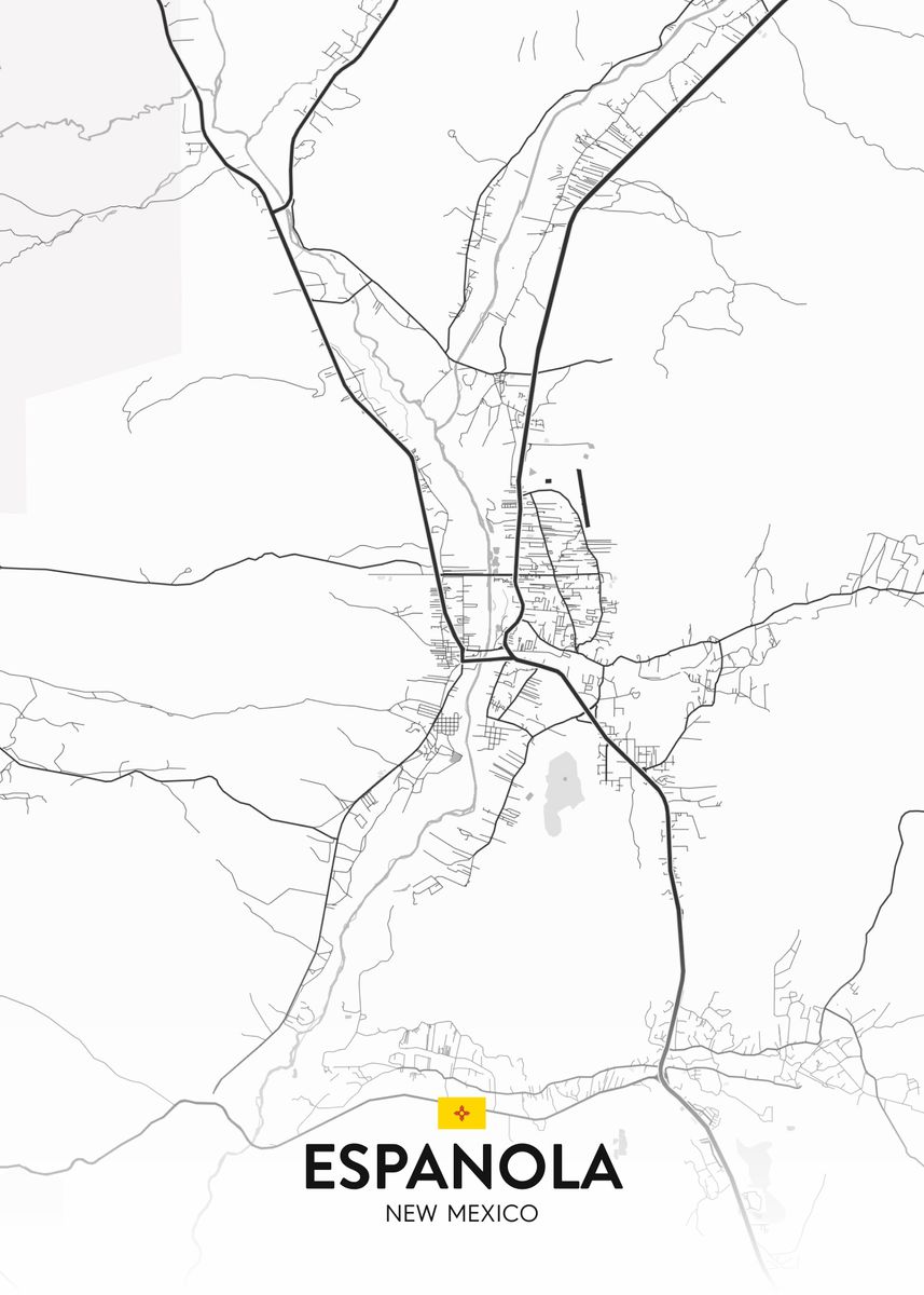 'Espanola NM' Poster, picture, metal print, paint by IMR Designs Displate