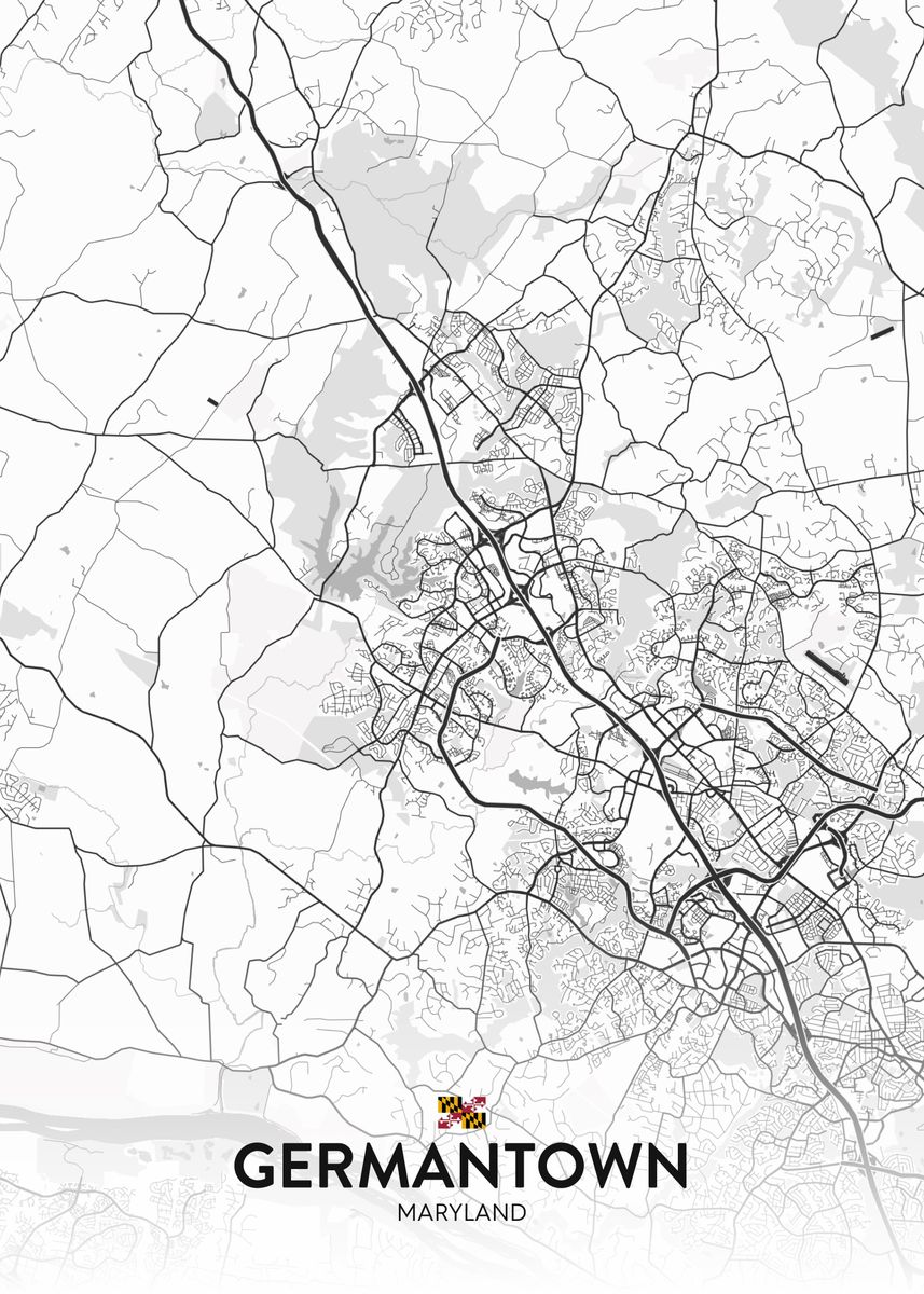 'Germantown MD' Poster by IMR Designs Displate