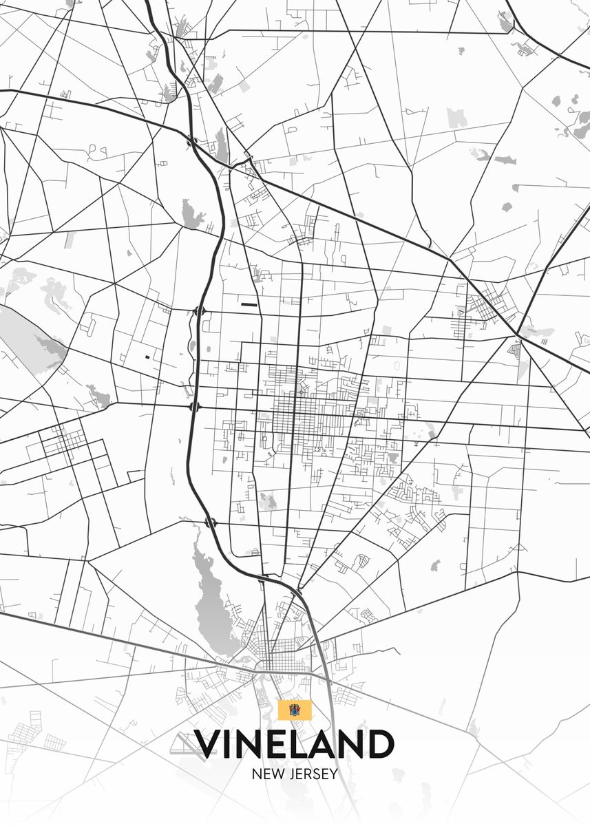 'Vineland NJ' Poster by IMR Designs Displate