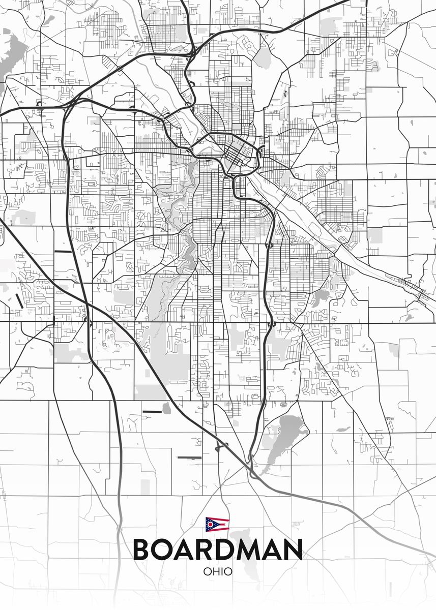 'Boardman OH' Poster by IMR Designs Displate