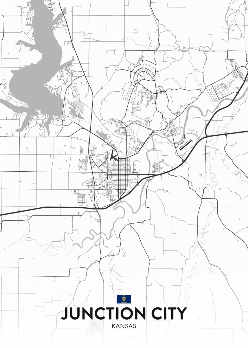 'Junction City KS' Poster by IMR Designs Displate