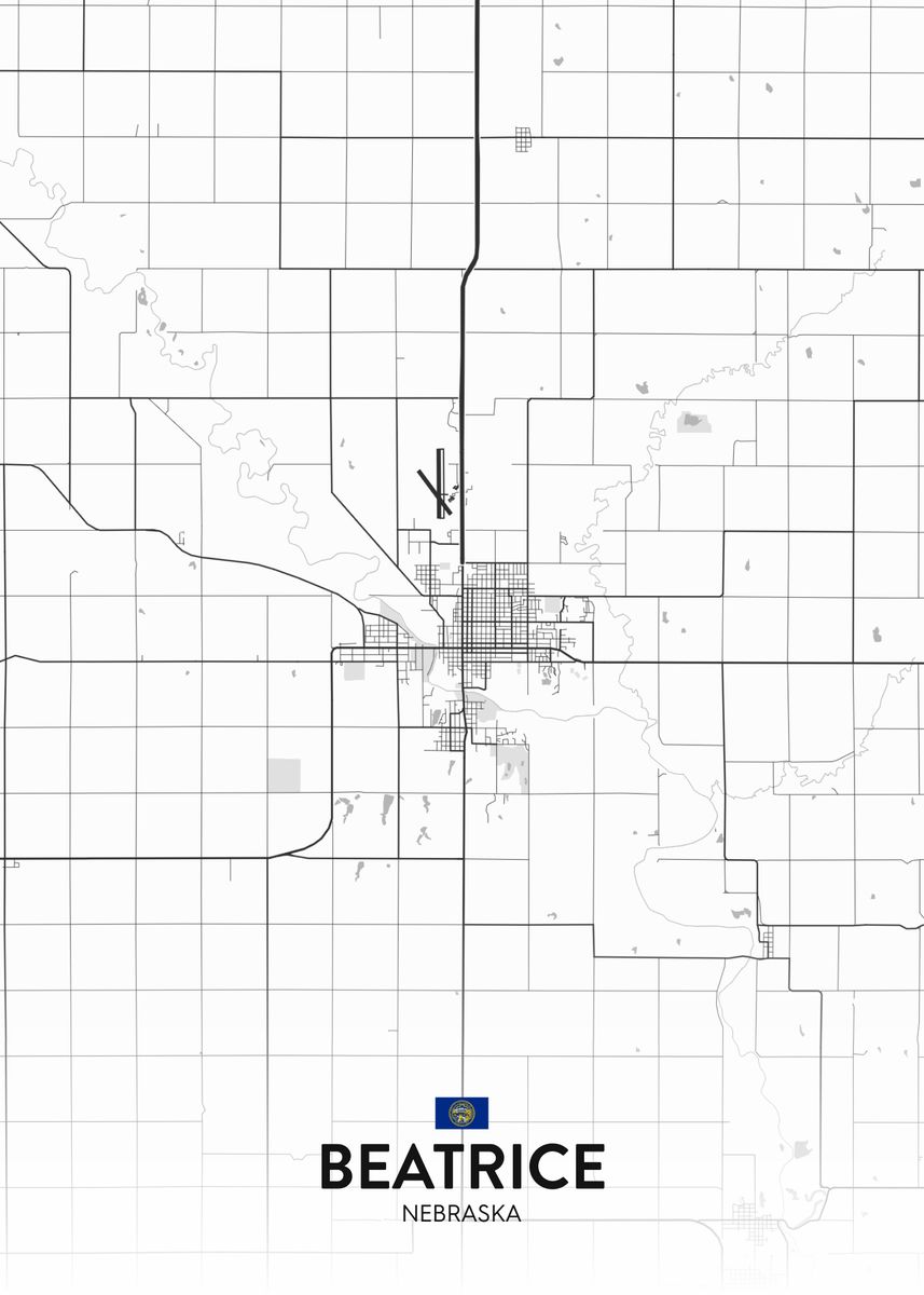 'Beatrice NE' Poster by IMR Designs Displate