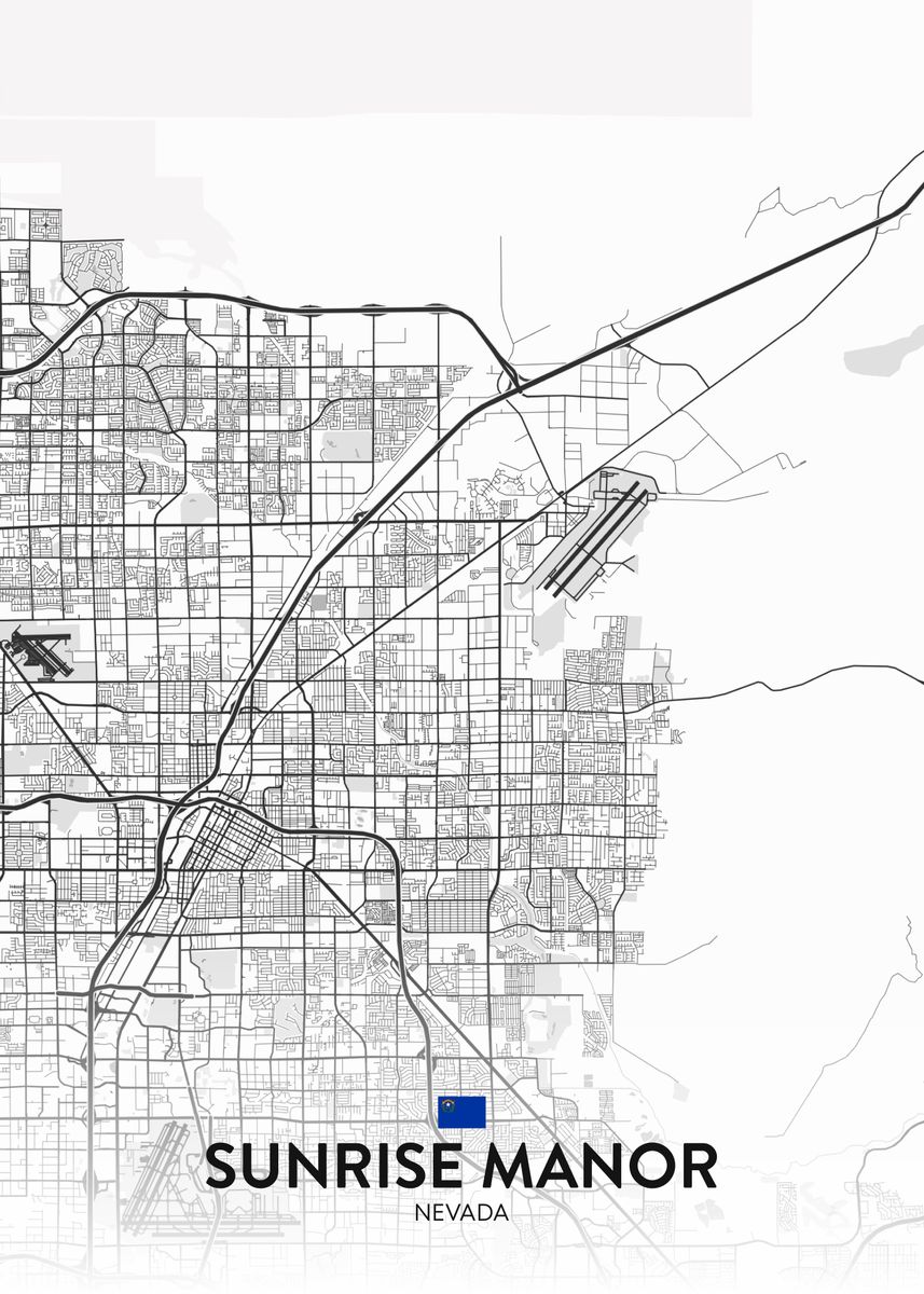 'Sunrise Manor NV' Poster by IMR Designs Displate