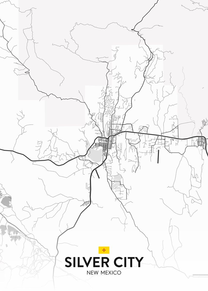 'Silver City NM' Poster by IMR Designs Displate