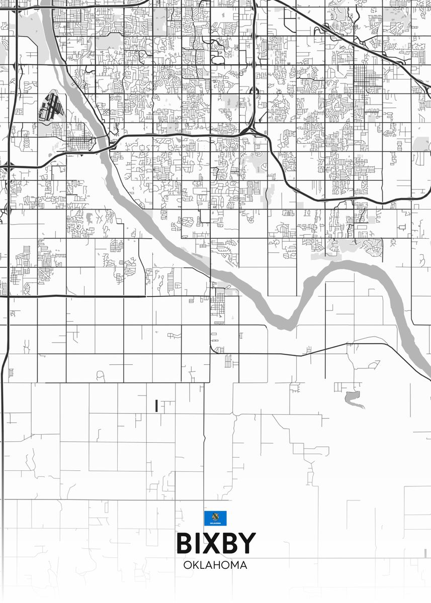 'Bixby OK' Poster by IMR Designs Displate