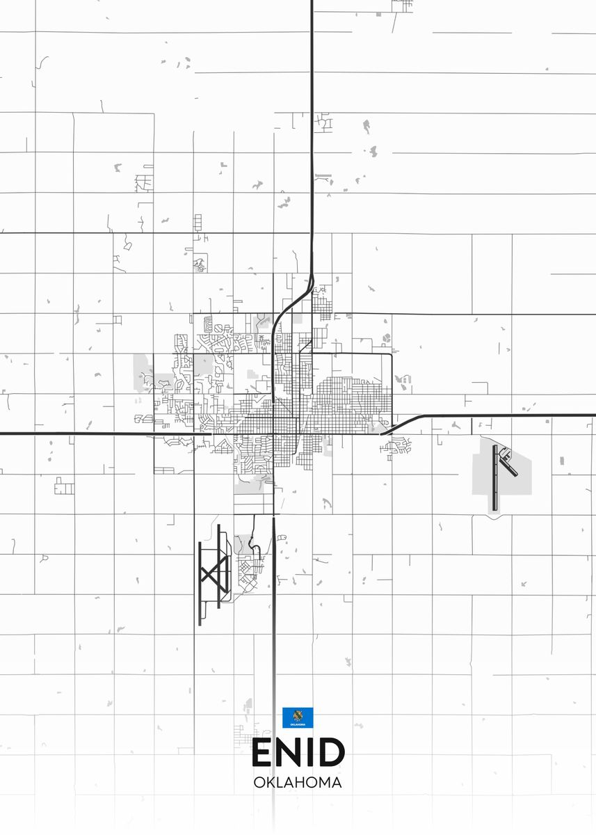 'Enid OK' Poster by IMR Designs Displate