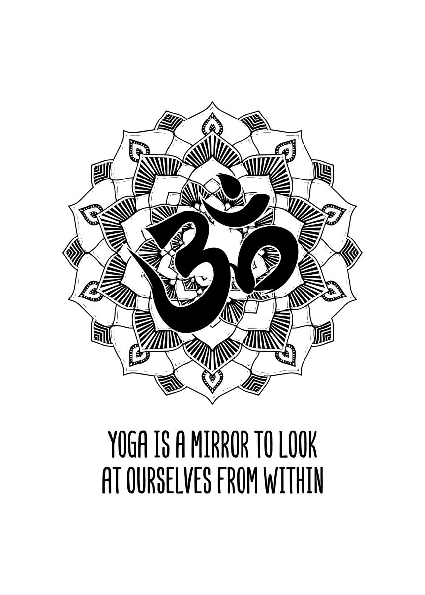 'Yoga Meditation Wall Art' Poster by Decoratier Qwerdenker Displate