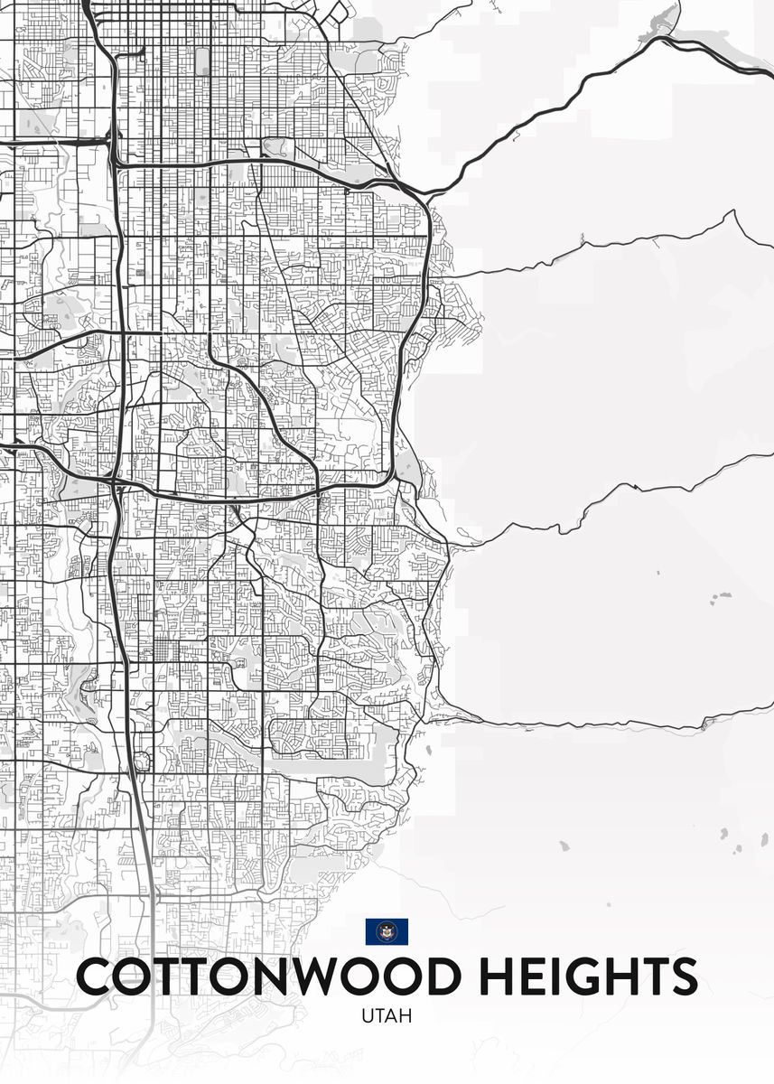 'Cottonwood Heights UT' Poster by IMR Designs Displate