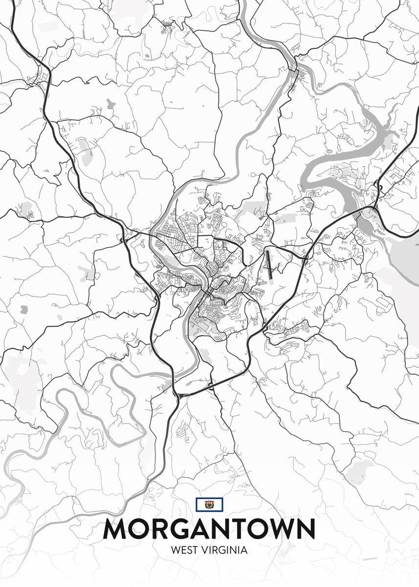 WV' Poster by IMR Designs Displate