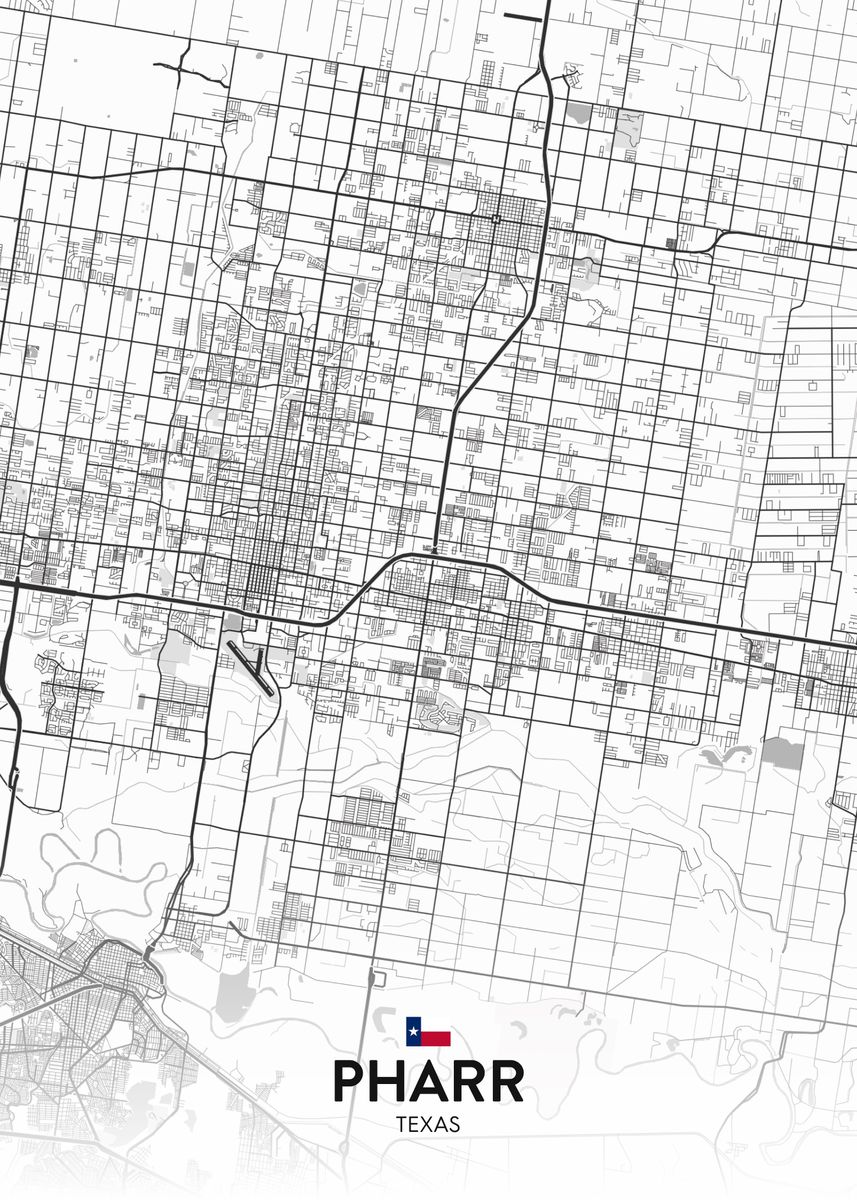 'Pharr TX' Poster by IMR Designs Displate