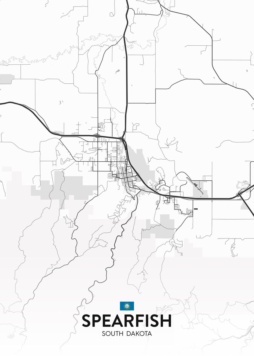 'Spearfish SD' Poster by IMR Designs Displate