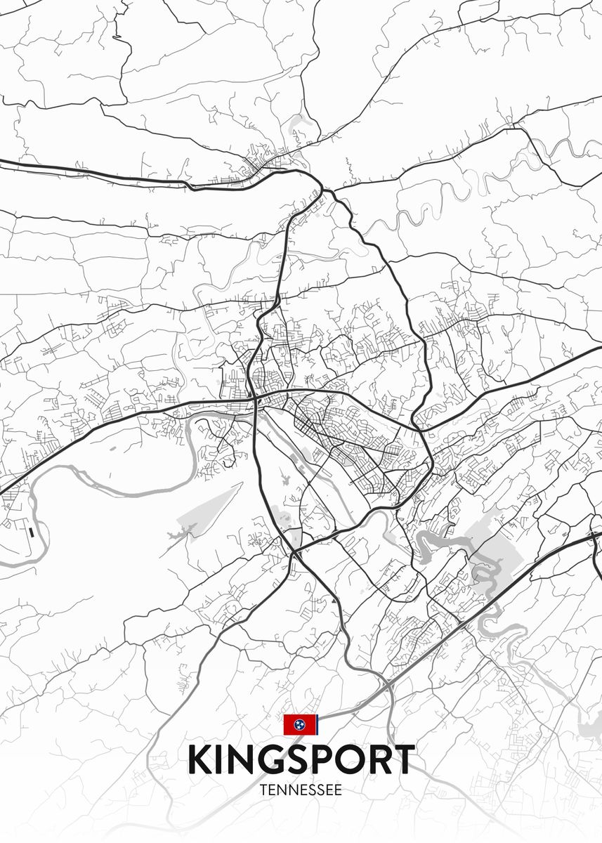 'Kingsport TN' Poster by IMR Designs Displate