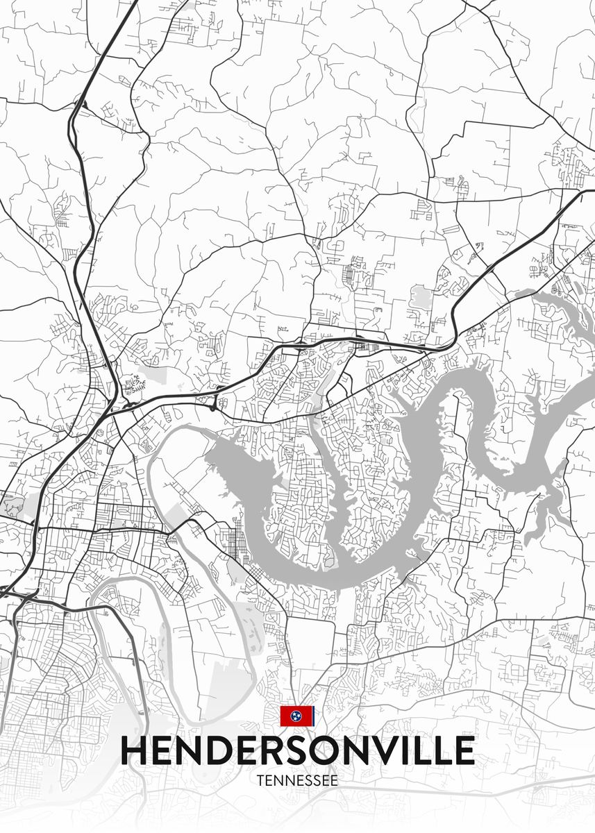 'Hendersonville TN' Poster by IMR Designs Displate