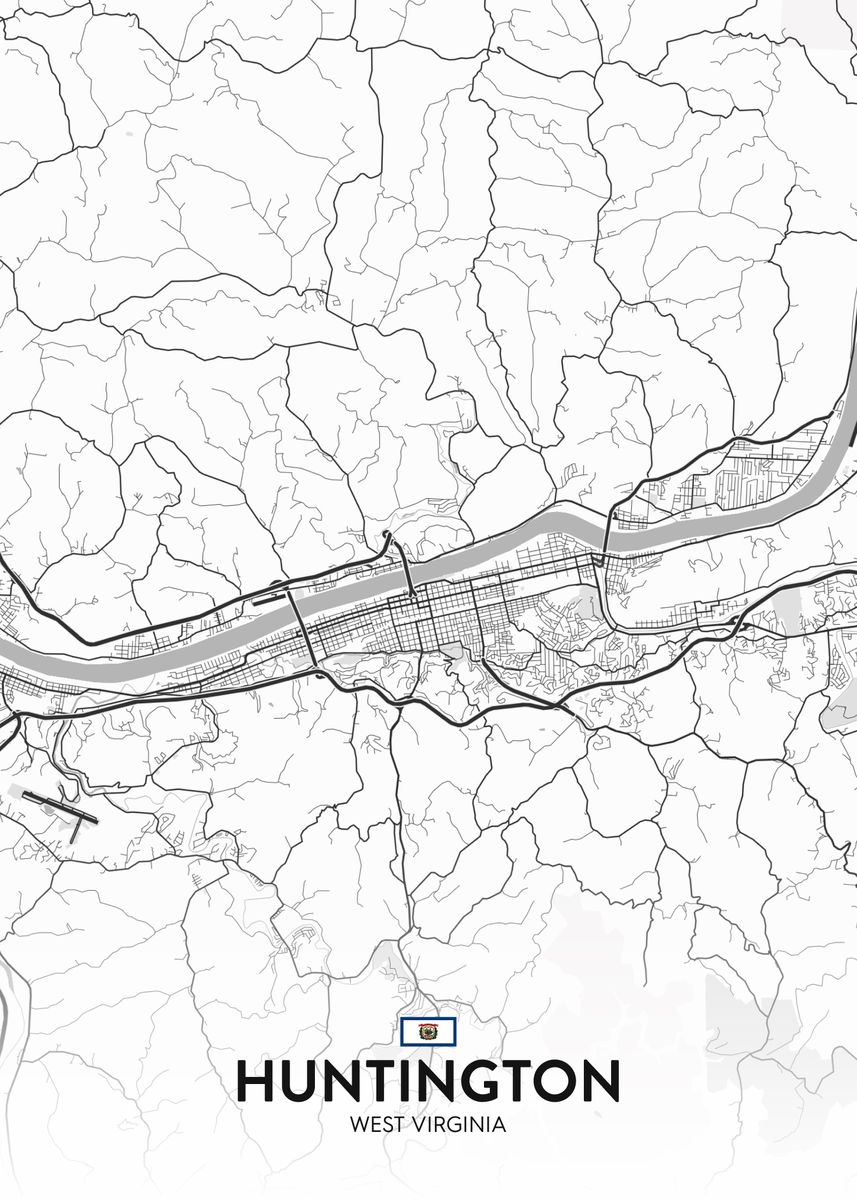 'Huntington WV' Poster by IMR Designs Displate