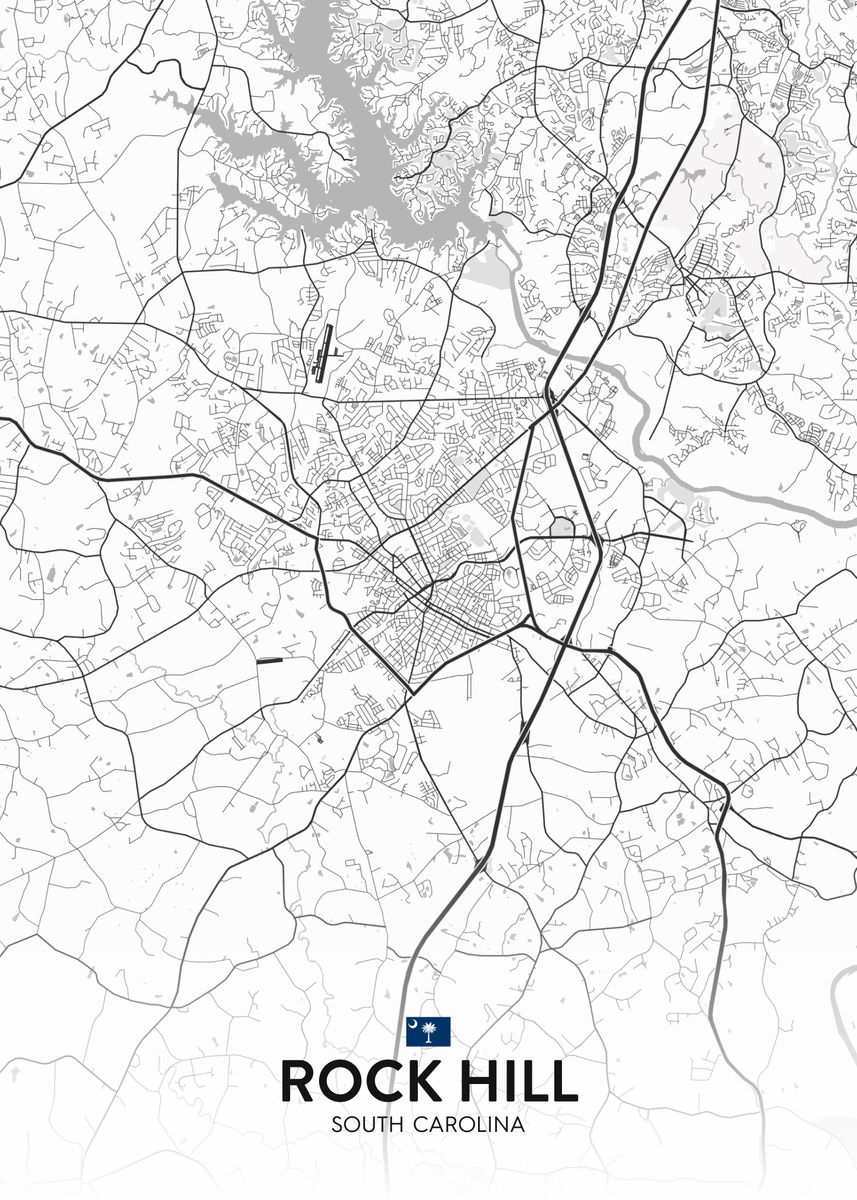'Rock Hill SC' Poster by IMR Designs Displate