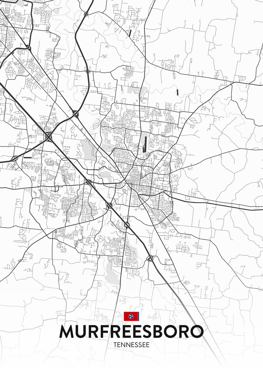 'Murfreesboro TN' Poster by IMR Designs Displate