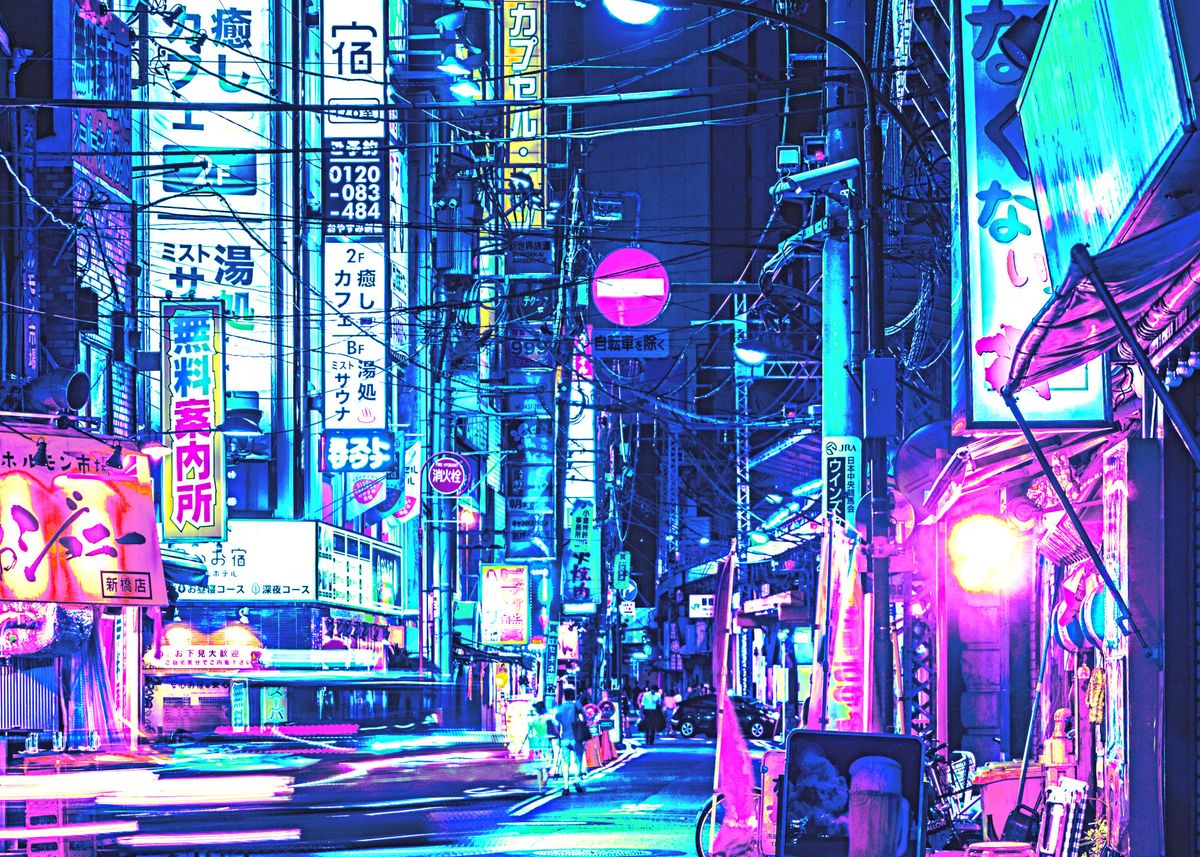 'Tokyo Four' Poster by EthectorArt | Displate