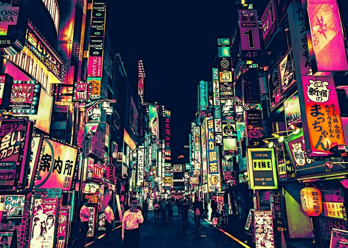 'Tokyo Seven' Poster by EthectorArt | Displate