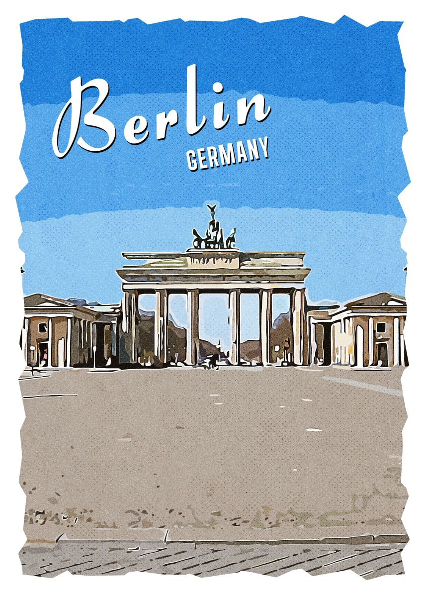 'berlin' Poster, Picture, Metal Print, Paint By Printed Artings 