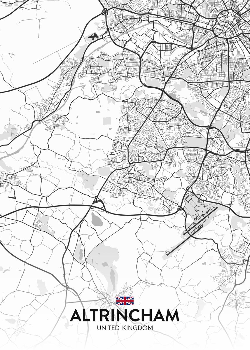 'Altrincham UK' Poster by IMR Designs Displate