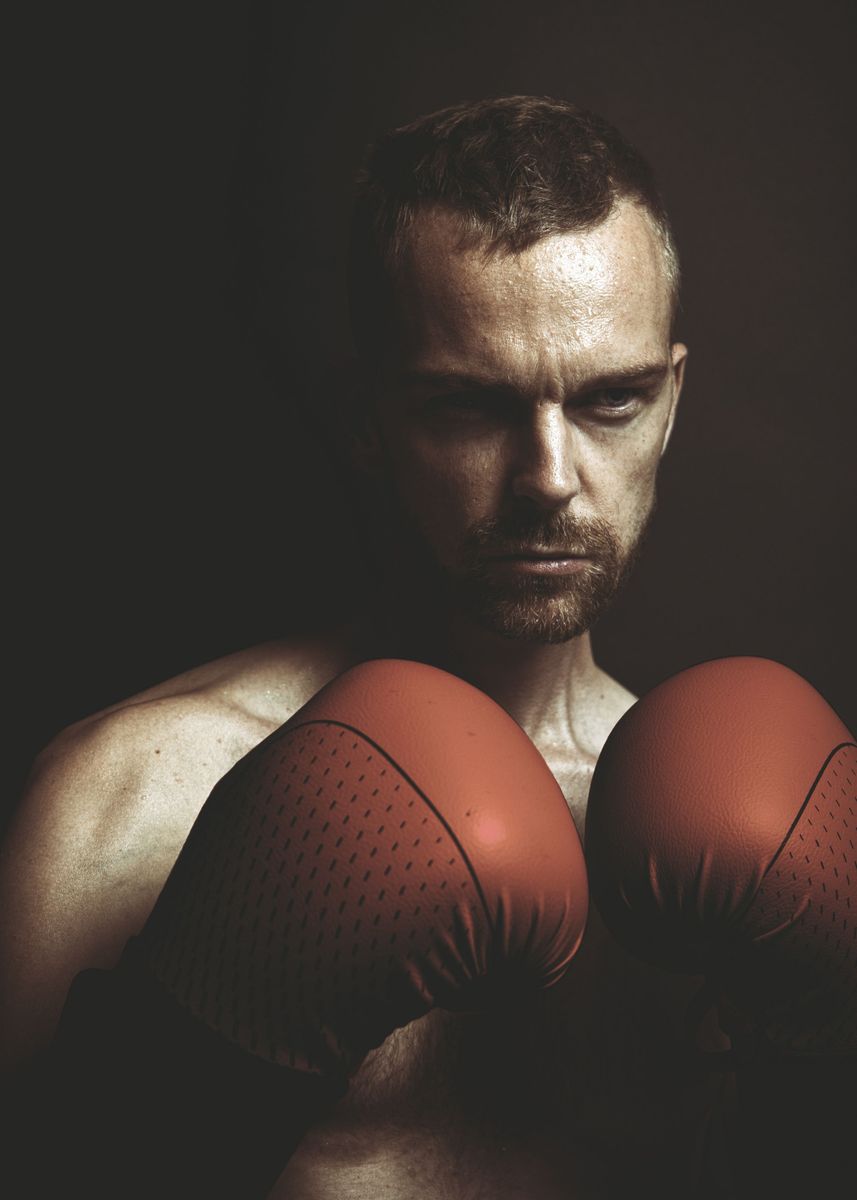 'Boxer Title ' Poster, picture, metal print, paint by Stephen ...
