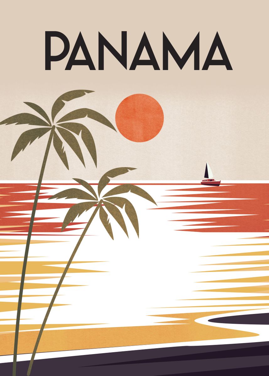 'Panama 1' Poster by Caravan Studio | Displate