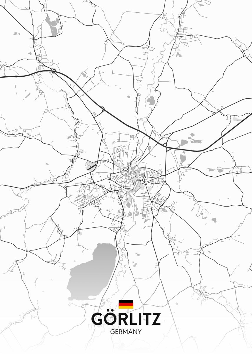 'Gorlitz DE' Poster, picture, metal print, paint by IMR Designs Displate