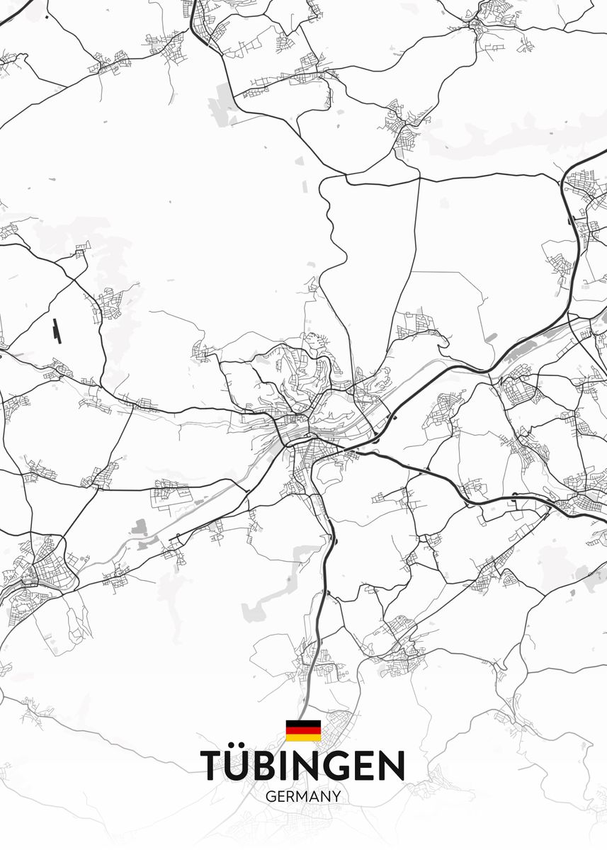 'Tubingen DE' Poster by IMR Designs Displate