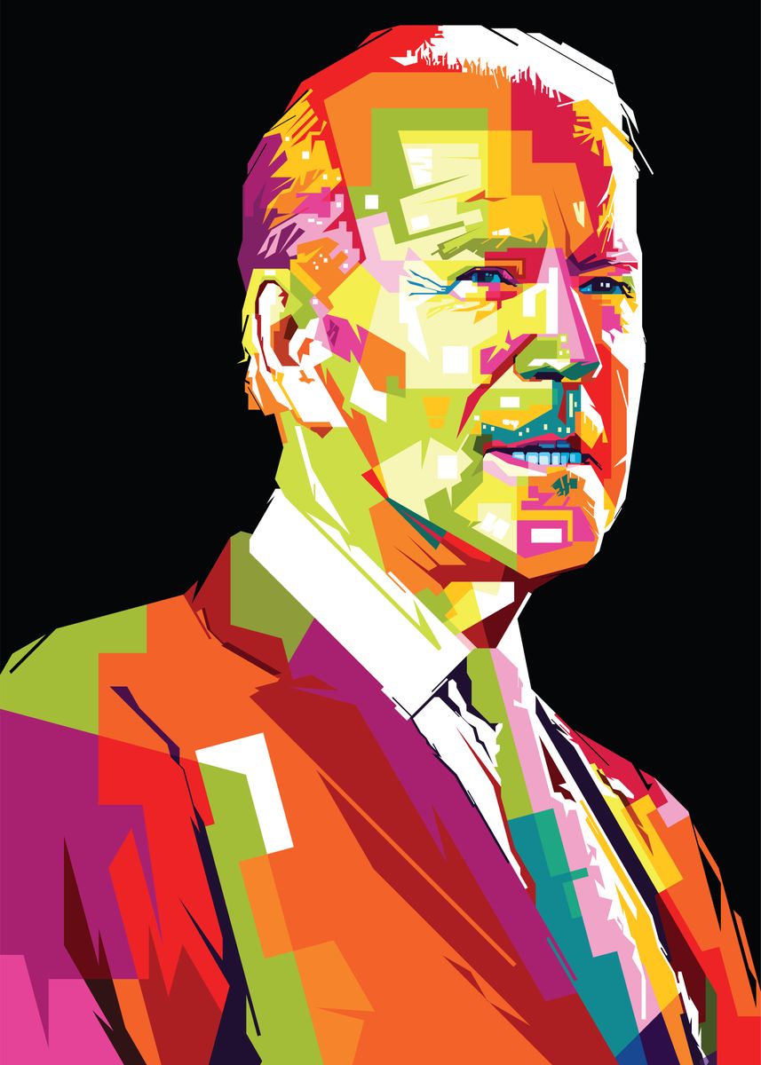 'joe biden' Poster, picture, metal print, paint by Aminuddin amex ...