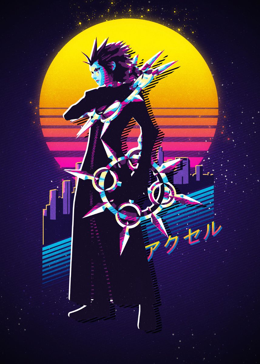 'Kingdom Hearts Axel' Poster by Ze Wiss Displate