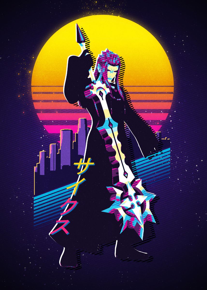'Kingdom Hearts Saix' Poster by Ze Wiss Displate