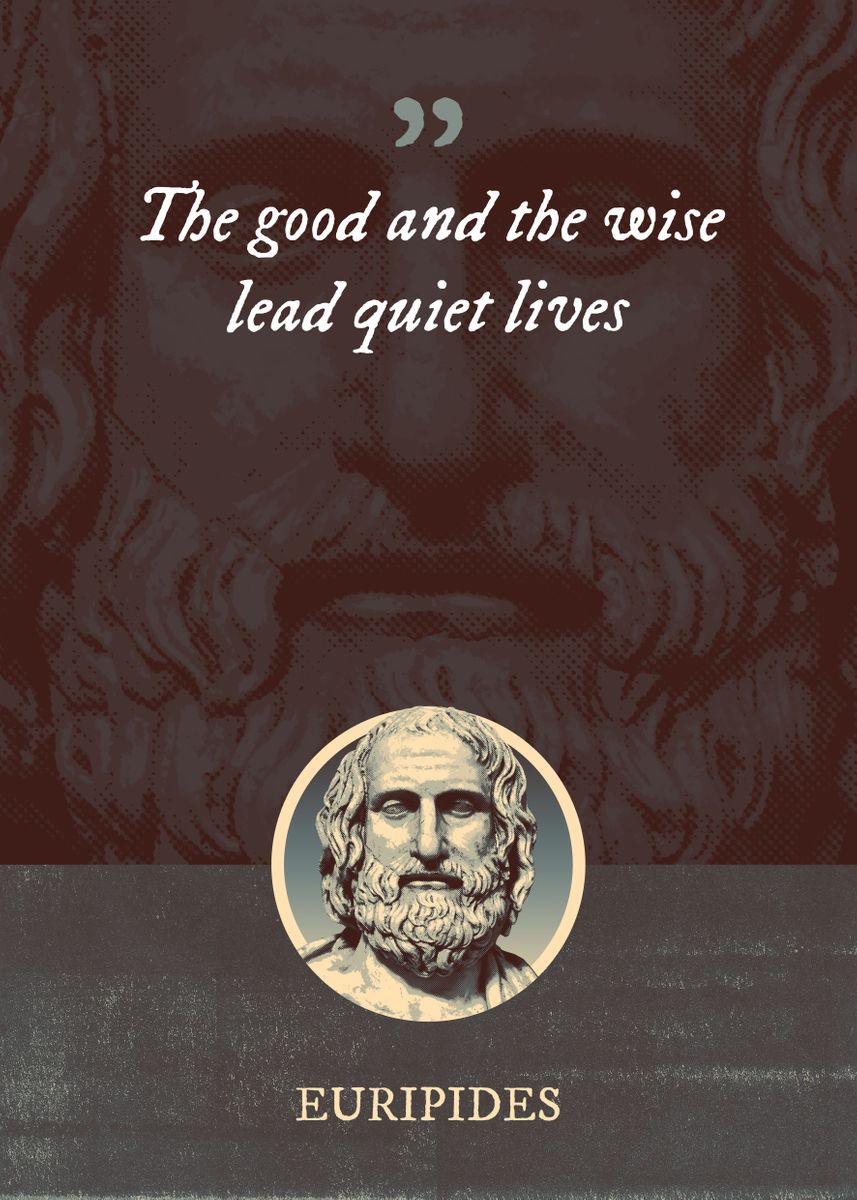 'The good and the wise lead' Poster, picture, metal print, paint by ...