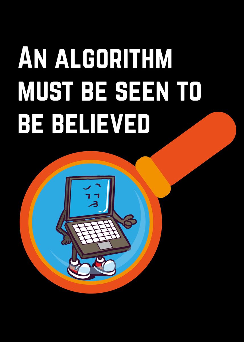 'Algorithm quote and Data' Poster by Riffize | Displate