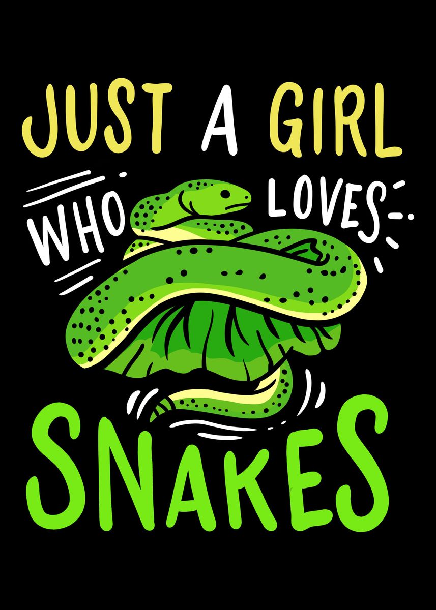 'Snakes Snake Lover Reptile' Poster by BLVCKPLATE | Displate