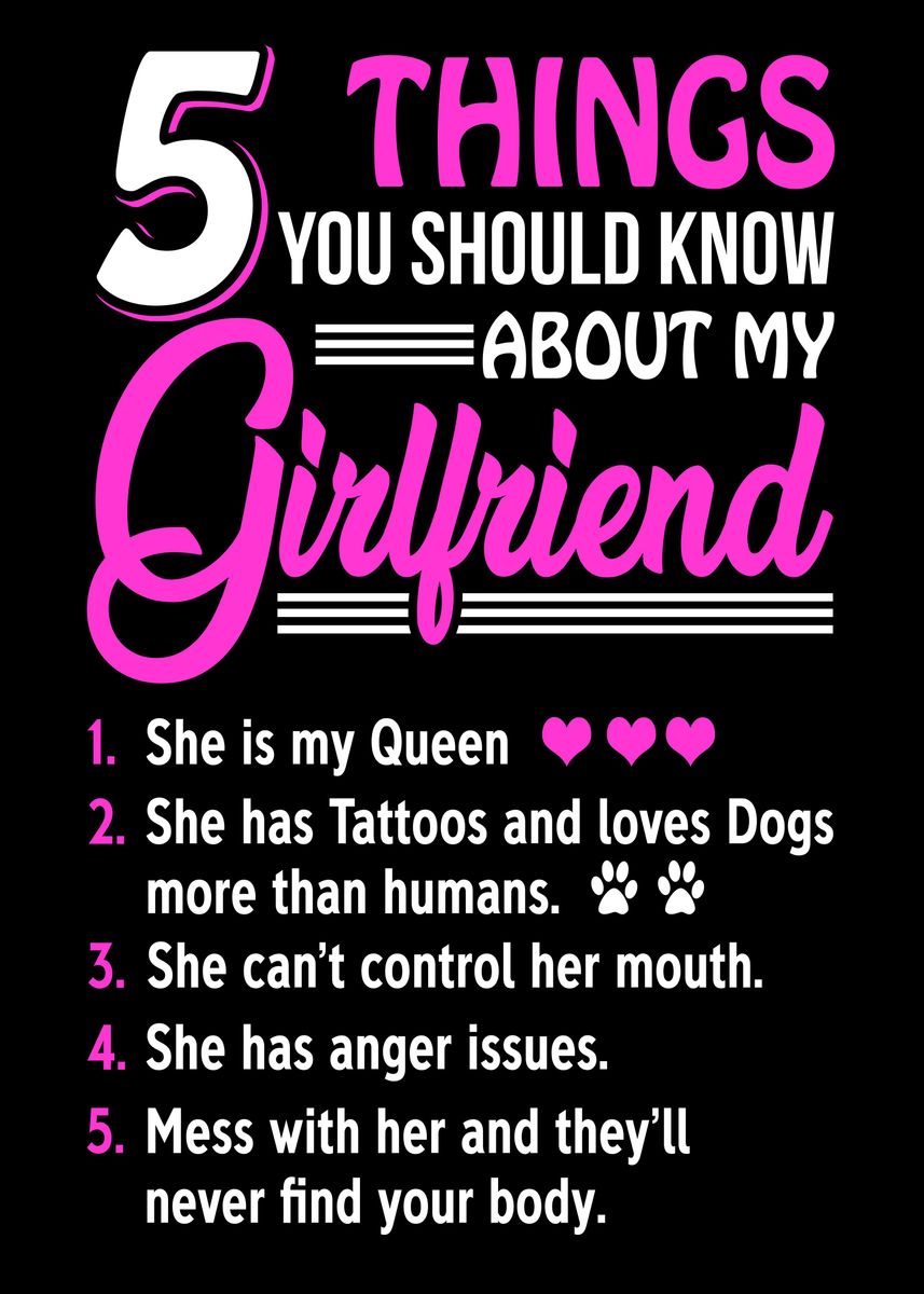 'Girlfriend' Poster by di Displate