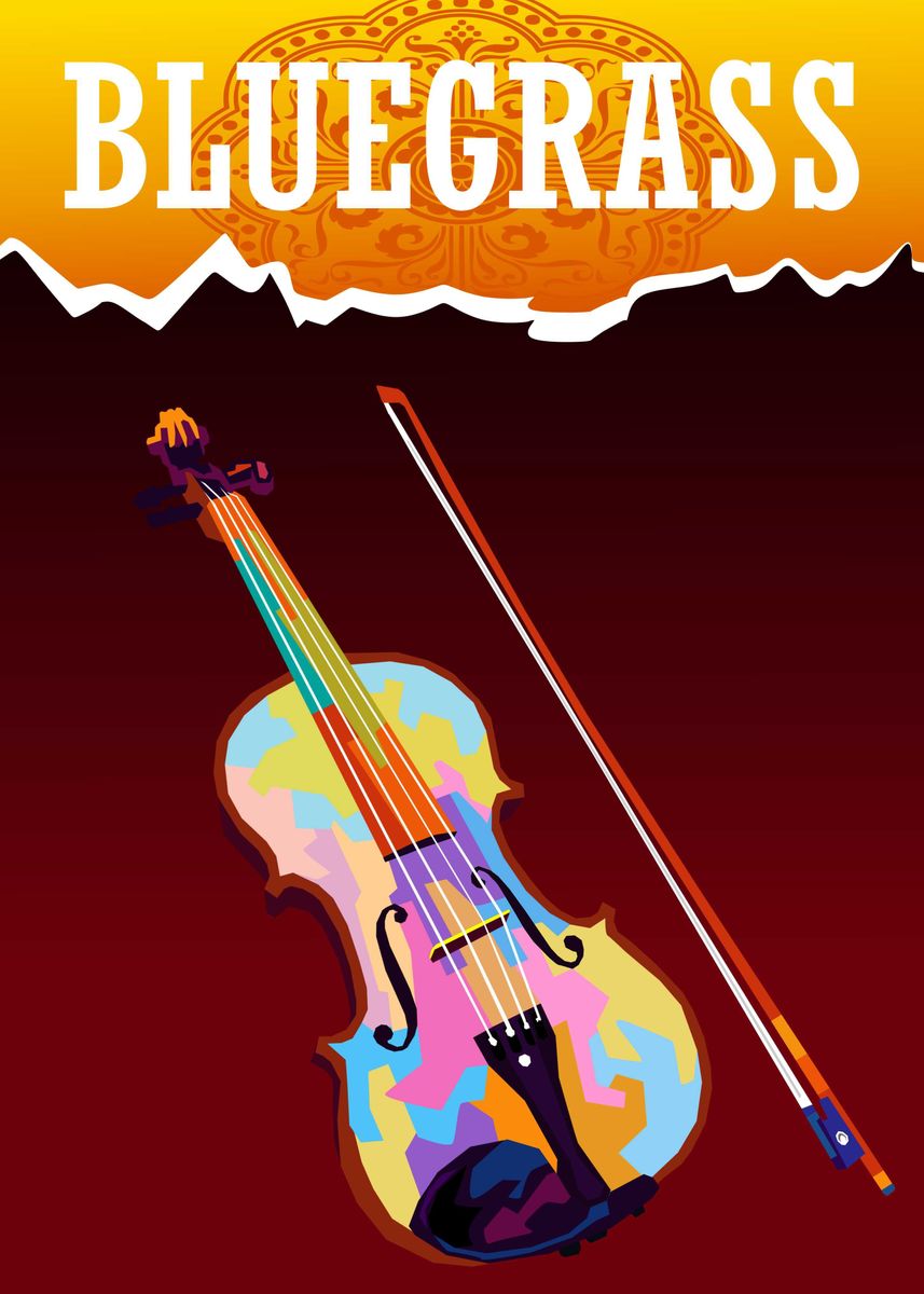 'bluegrass violin' Poster, picture, metal print, paint by setiyadi ...