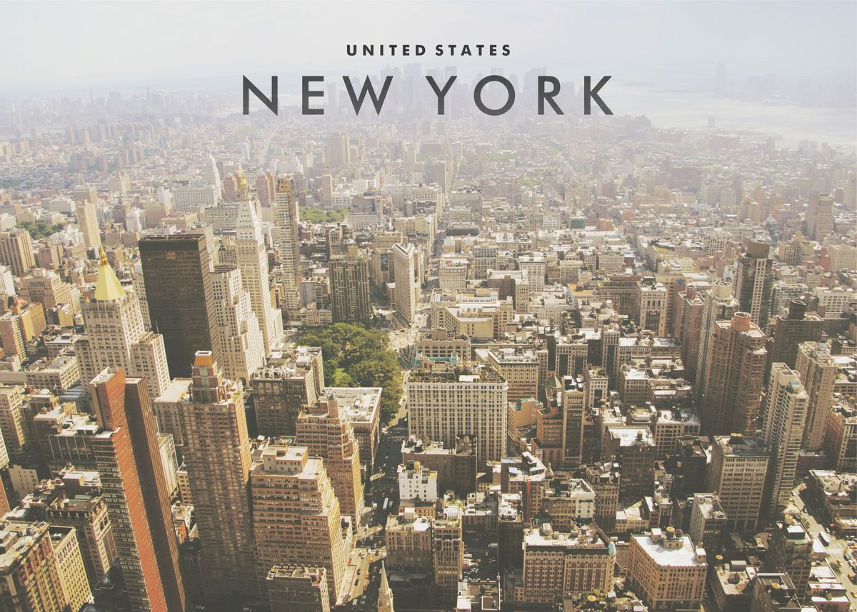 'New York City View' Poster by Pitch Photography | Displate